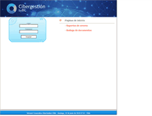 Tablet Screenshot of extranet.cibergestion.cl